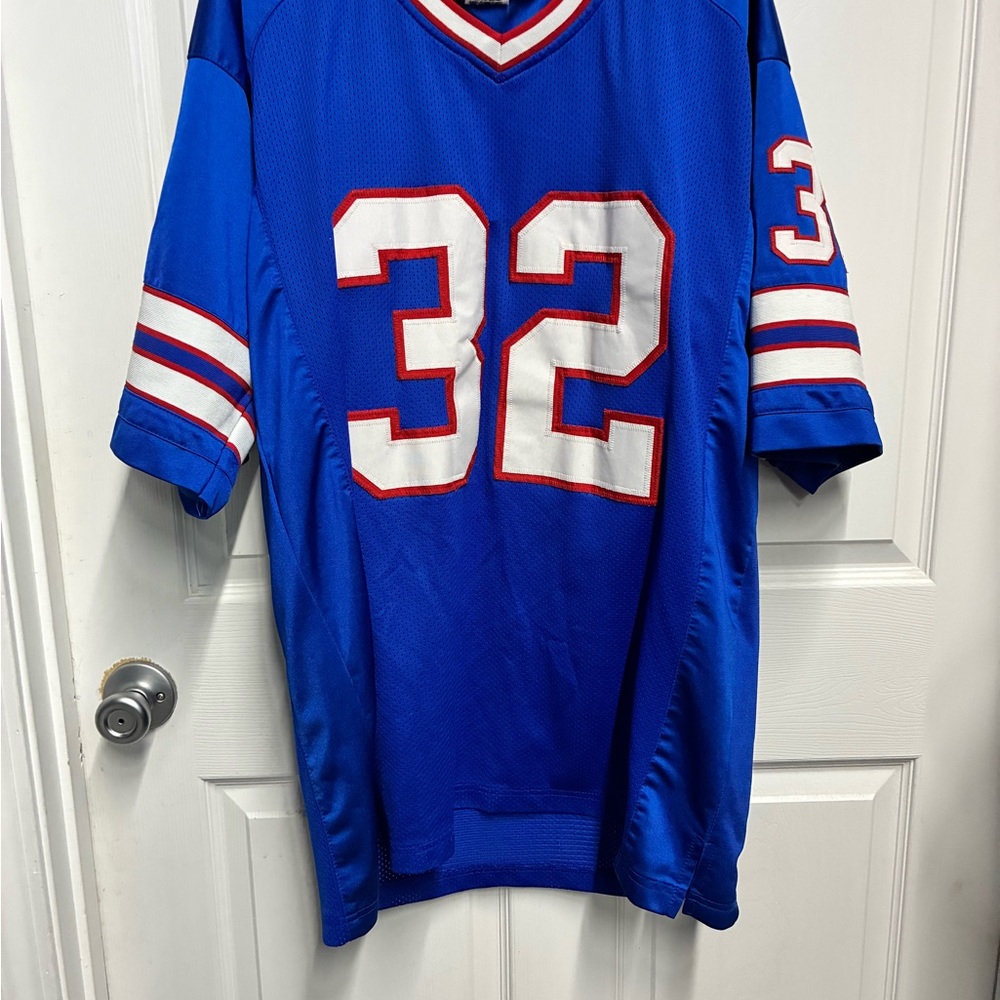Vibrant Blue Jersey with Red and White Details Simpson